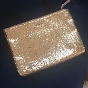 Kate Spade glitter clutch